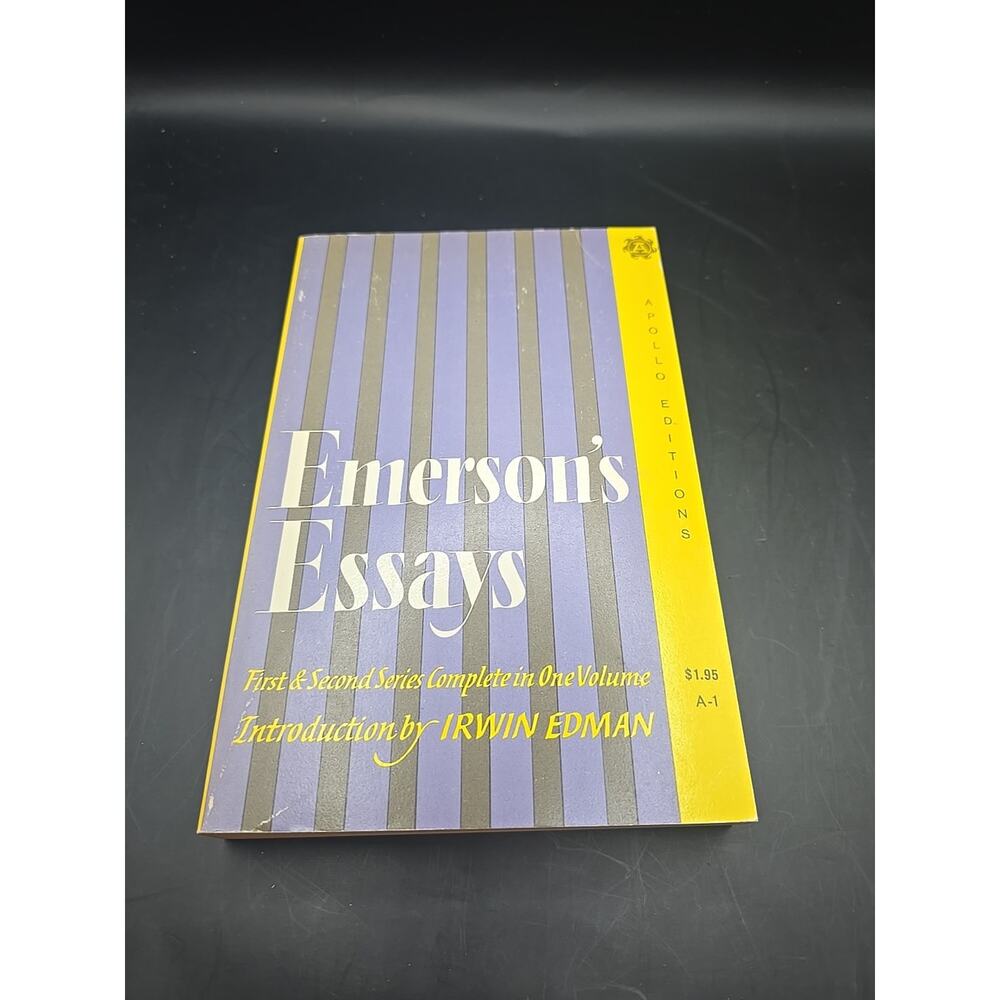 Emerson's Essays: First and Second Series by Edman Irwin Emerson (English) Paper